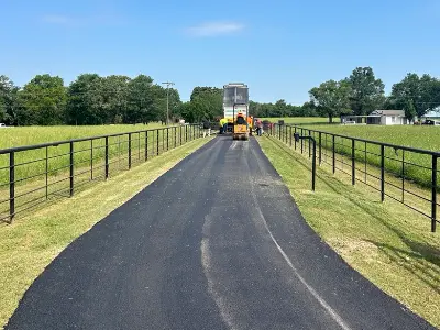 Commercial asphalt paving